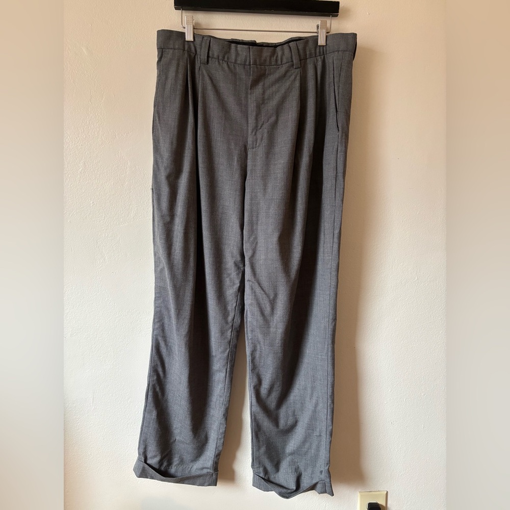Milano Grey Cuffed Dress Pants